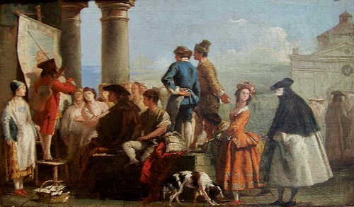 "The Storyteller," by Giovanni Domenico Tiepolo (c. mid-1770s) Public domain, via Wikimedia Commons